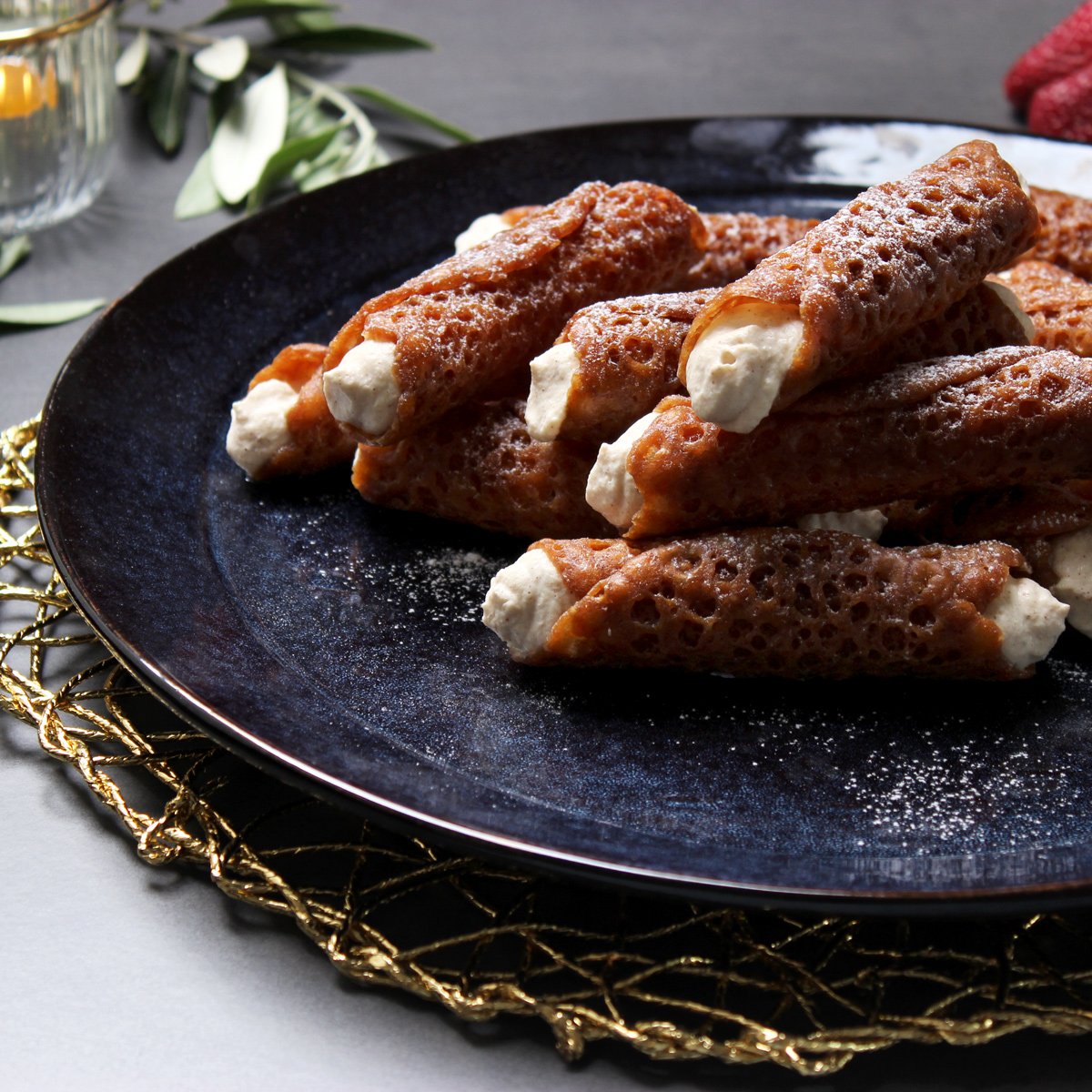 Spiced Vanilla Brandy Snaps