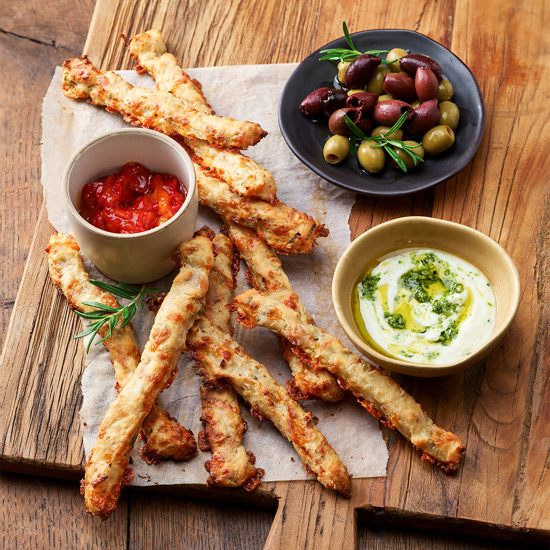 Cheese & Bacon Yogurt Bread Sticks