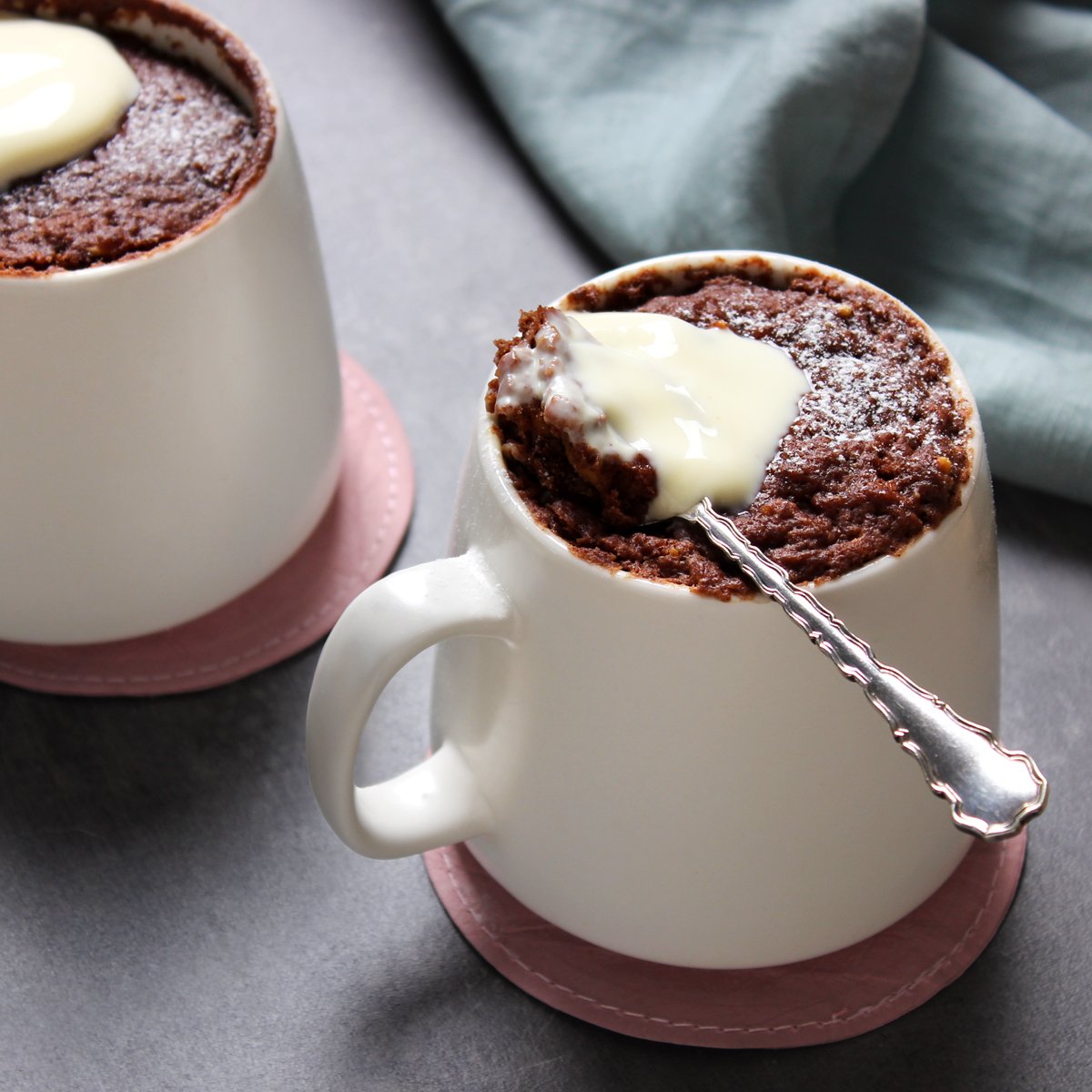Chocolate Peanut Butter Mug Cake
