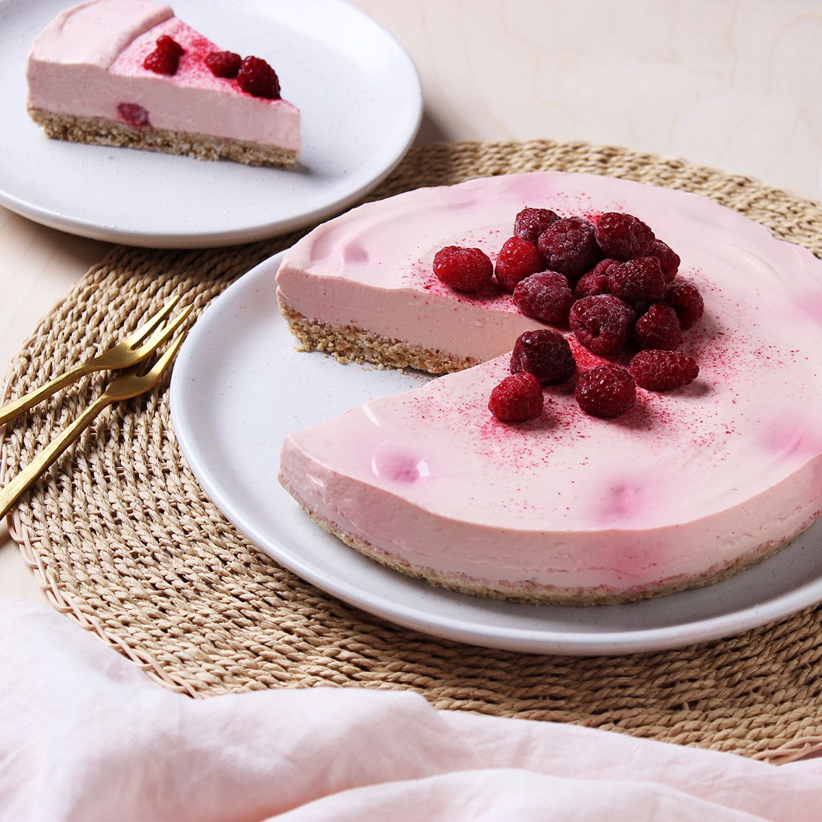 Raspberry & Lemon Cheesecake Recipe | EasiYo Yogurt USA - EasiYo USA