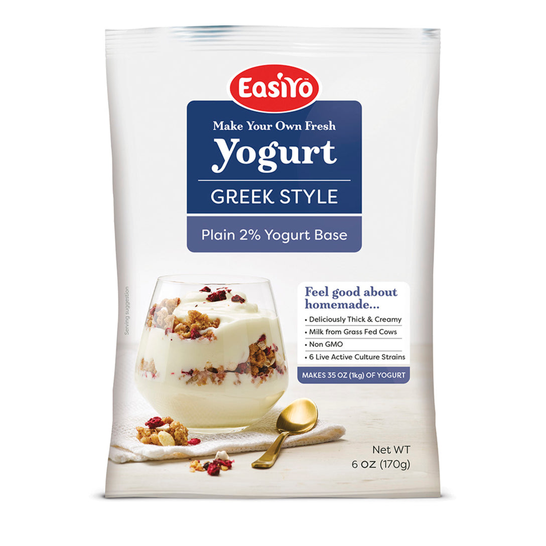 plain greek easiyo yogurt pack